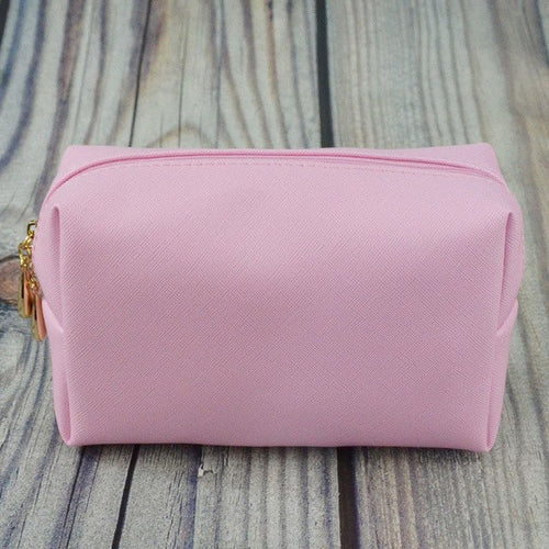 Lumera Neceser rosa, cierre de cremallera