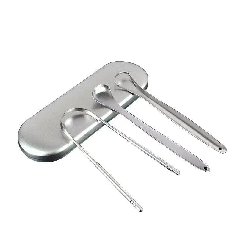 Lumera Limpiador Lingual, set de 3 en estuche metálico